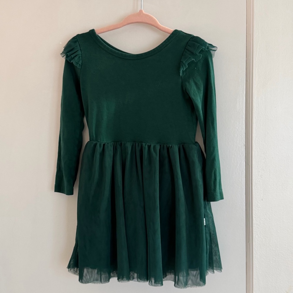 Little Sleepies PLAY Emerald Green Dress in size 18-24 months